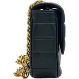 セリーヌ CELINE モノクロノーム チェーンショルダー 111273 ブラック ゴールド金具 カーフスキン レディース ショルダーバッグ