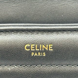 セリーヌ CELINE モノクロノーム チェーンショルダー 111273 ブラック ゴールド金具 カーフスキン レディース ショルダーバッグ