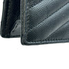 サンローラン SAINT LAURENT エンベロープ カサンドラチェーンウォレット 393953 ブラック カーフスキン レディース ショルダーバッグ