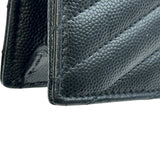 サンローラン SAINT LAURENT エンベロープ カサンドラチェーンウォレット 393953 ブラック カーフスキン レディース ショルダーバッグ