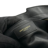サンローラン SAINT LAURENT ベイビーカバス 424868 ブラック レザー レディース ハンドバッグ