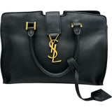 サンローラン SAINT LAURENT ベイビーカバス 424868 ブラック レザー レディース ハンドバッグ