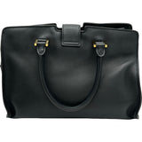 サンローラン SAINT LAURENT ベイビーカバス 424868 ブラック レザー レディース ハンドバッグ