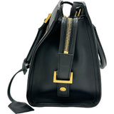 サンローラン SAINT LAURENT ベイビーカバス 424868 ブラック レザー レディース ハンドバッグ