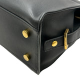 サンローラン SAINT LAURENT ベイビーカバス 424868 ブラック レザー レディース ハンドバッグ