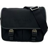プラダ PRADA トライアングルロゴショルダーバッグ ブラック ナイロン メンズ ショルダーバッグ