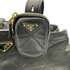 プラダ PRADA キルティングレザートート 1BG547 ブラック レザー レディース トートバッグ