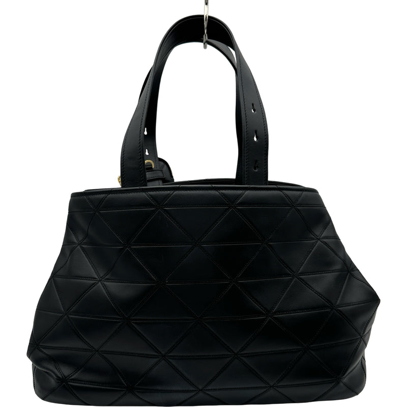 プラダ PRADA キルティングレザートート 1BG547 ブラック レザー