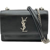 サンローラン SAINT LAURENT サンセットショルダー 452157 ブラック カーフスキン レディース ショルダーバッグ