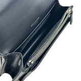 サンローラン SAINT LAURENT サンセットショルダー 452157 ブラック カーフスキン レディース ショルダーバッグ