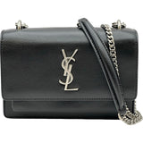サンローラン SAINT LAURENT サンセットショルダー 452157 ブラック カーフスキン レディース ショルダーバッグ