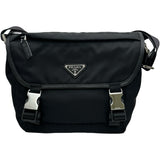 プラダ PRADA トライアングルロゴショルダーバッグ ブラック ナイロン レディース ショルダーバッグ