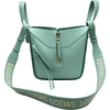 ロエベ LOEWE ハンモック コンパクト 652235 ライトブルー レザー レディース ショルダーバッグ