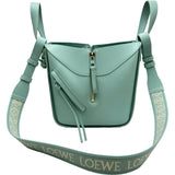 ロエベ LOEWE ハンモック コンパクト 652235 ライトブルー レザー レディース ショルダーバッグ