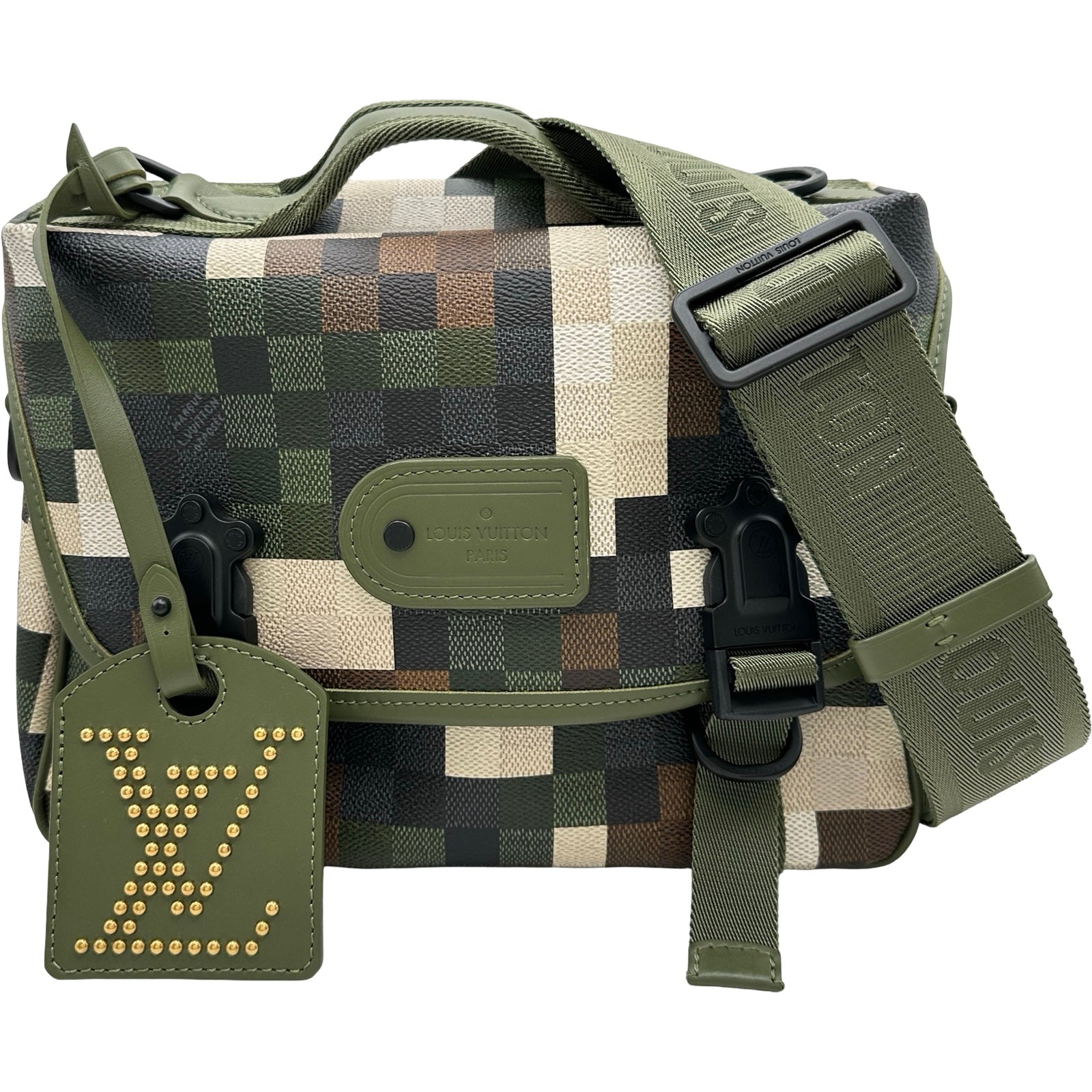 ルイ・ヴィトン LOUIS VUITTON トレイルメッセンジャー M24449 カーキ ダモフラージュ メンズ ショルダーバッグ ルイ・ヴィトン LOUIS VUITTON トレイルメッセンジャー M24449 カーキ