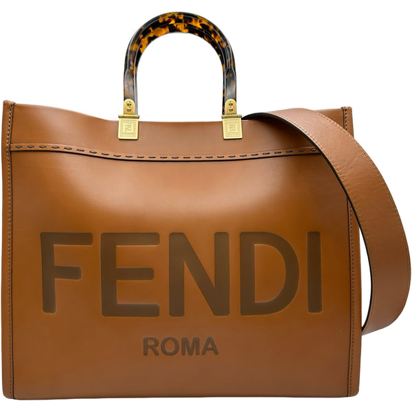 フェンディ FENDI サンシャインミディアム 8BH386 ブラウン カーフ