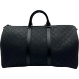 ルイ・ヴィトン LOUIS VUITTON キーポル・バンドリエール50 M59025 ブラック モノグラム・トリヨン メンズ ボストンバッグ