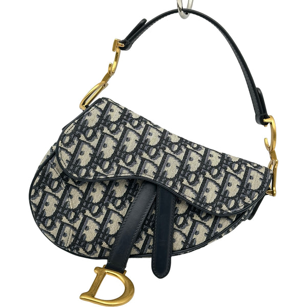 クリスチャン・ディオール Christian Dior サドルバッグミニ ネイビー