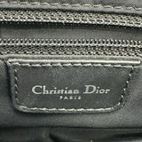 クリスチャン・ディオール Christian Dior トロッターサドルバッグ ブラック キャンバス レディース ハンドバッグ