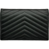 サンローラン SAINT LAURENT カサンドラ エンベロープ チェーンウォレット 393953 ブラック カーフレザー レディース ウォレットチェーン