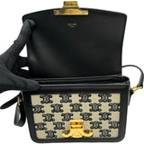セリーヌ CELINE ティーントリオンフ 188882 ブラック キャンバス/レザー レディース ショルダーバッグ