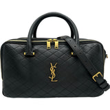 サンローラン SAINT LAURENT リヤダッフルバッグ 766785 ブラック レザー レディース ショルダーバッグ