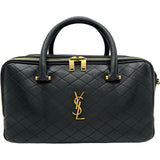 サンローラン SAINT LAURENT リヤダッフルバッグ 766785 ブラック レザー レディース ショルダーバッグ