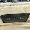 クリスチャン・ディオール Christian Dior サドルバッグミニ ネイビー キャンバス レディース ハンドバッグ