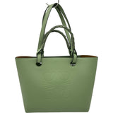 ロエベ LOEWE アナグラムスモールトート 652124 グリーン レザー レディース トートバッグ