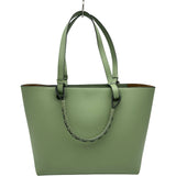 ロエベ LOEWE アナグラムスモールトート 652124 グリーン レザー レディース トートバッグ