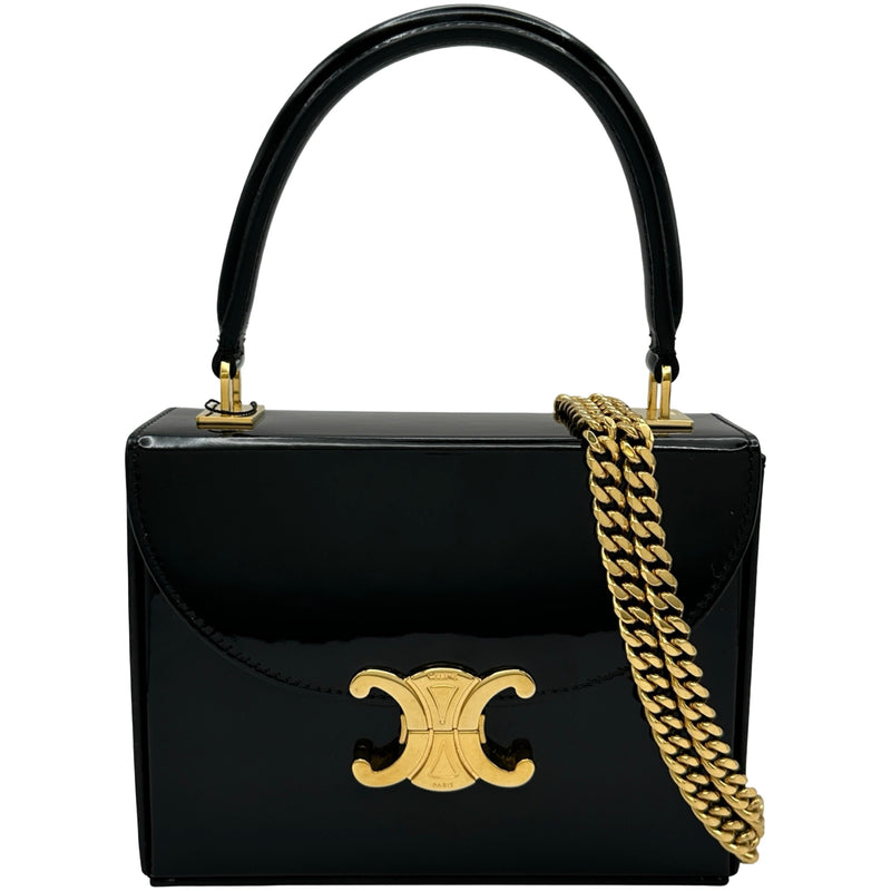 セリーヌ CELINE ティーンニノ ショルダー ブラック レザー レディース