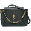 サンローラン SAINT LAURENT ノリータ ミニ 672738 ブラック レザー レディース ショルダーバッグ