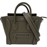 セリーヌ CELINE ラゲージナノショッパー 168243 スリ シルバー金具 ドラムドカーフスキン レディース ショルダーバッグ