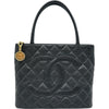 シャネル CHANEL 復刻トート A01804 7番台 ブラック ゴールド金具 キャビア レディース トートバッグ