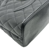 シャネル CHANEL 復刻トート A01804 6番台 ブラック シルバー金具 キャビア レディース トートバッグ