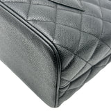 シャネル CHANEL 復刻トート A01804 6番台 ブラック シルバー金具 キャビア レディース トートバッグ