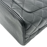 シャネル CHANEL 復刻トート A01804 6番台 ブラック シルバー金具 キャビア レディース トートバッグ