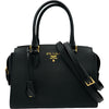 プラダ PRADA ロゴ2WAY ハンドバッグ ブラック サフィアーノ レディース ハンドバッグ