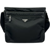 プラダ PRADA トライアングルロゴショルダーバッグ ブラック ナイロン レディース ショルダーバッグ