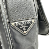 プラダ PRADA ロゴメッセンジャーバッグ ブラック ナイロン ユニセックス ショルダーバッグ