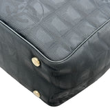 シャネル CHANEL ニュートラベルライントートPM A20457 9番台 ブラック ゴールド金具 ナイロンジャガード レディース トートバッグ