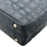 シャネル CHANEL ニュートラベルライントートPM A20457 9番台 ブラック ゴールド金具 ナイロンジャガード レディース トートバッグ