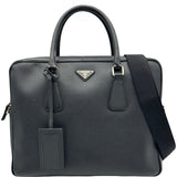 プラダ PRADA 2WAYブリーフケース ブラック サフィアーノ メンズ ビジネスバッグ
