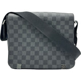 ルイ・ヴィトン LOUIS VUITTON ディストリクトPM N41028 ブラック ダミエ・グラフィット メンズ ショルダーバッグ