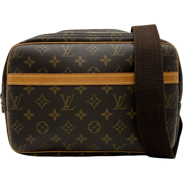 【極美品】保存袋付き　正規品　LOUISVUITTONリポーターPMショルダー ルイ・ヴィトン LOUIS VUITTON リポーターPM M45254 ブラウン