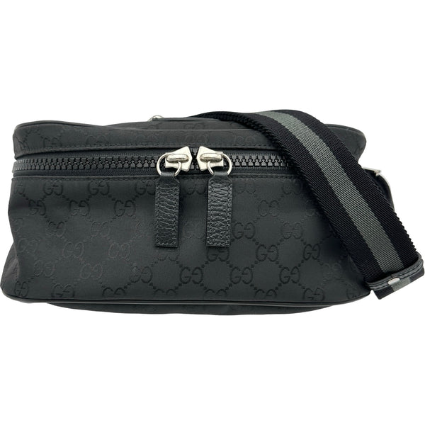 グッチ GUCCI GGナイロンウエストバッグ 449182 ブラック GGナイロン