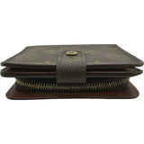 ルイ・ヴィトン LOUIS VUITTON コンパクト・ジップ M61667 ブラウン モノグラムキャンバス レディース 二つ折り財布