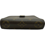 ルイ・ヴィトン LOUIS VUITTON コンパクト・ジップ M61667 ブラウン モノグラムキャンバス レディース 二つ折り財布