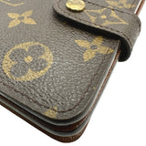 ルイ・ヴィトン LOUIS VUITTON コンパクト・ジップ M61667 ブラウン モノグラムキャンバス レディース 二つ折り財布