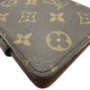 ルイ・ヴィトン LOUIS VUITTON コンパクト・ジップ M61667 ブラウン モノグラムキャンバス レディース 二つ折り財布